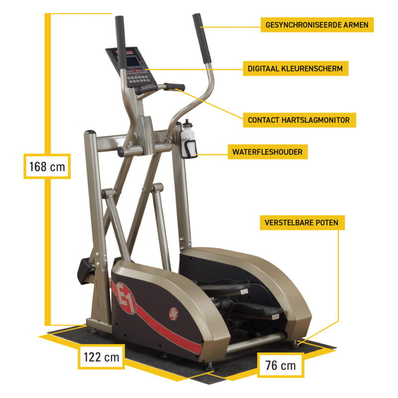 Best Fitness BFE1 Dimensions cm