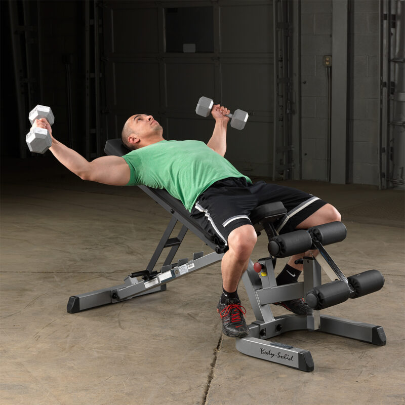 Body Solid GFID71 Banc de musculation pro, multi position 6