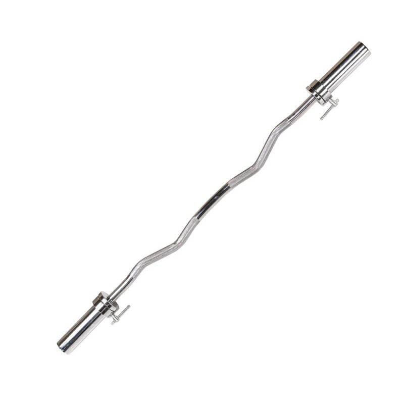 Barre Olympique EZ Curl de 120 cm - OLEZCB120 – Image 3