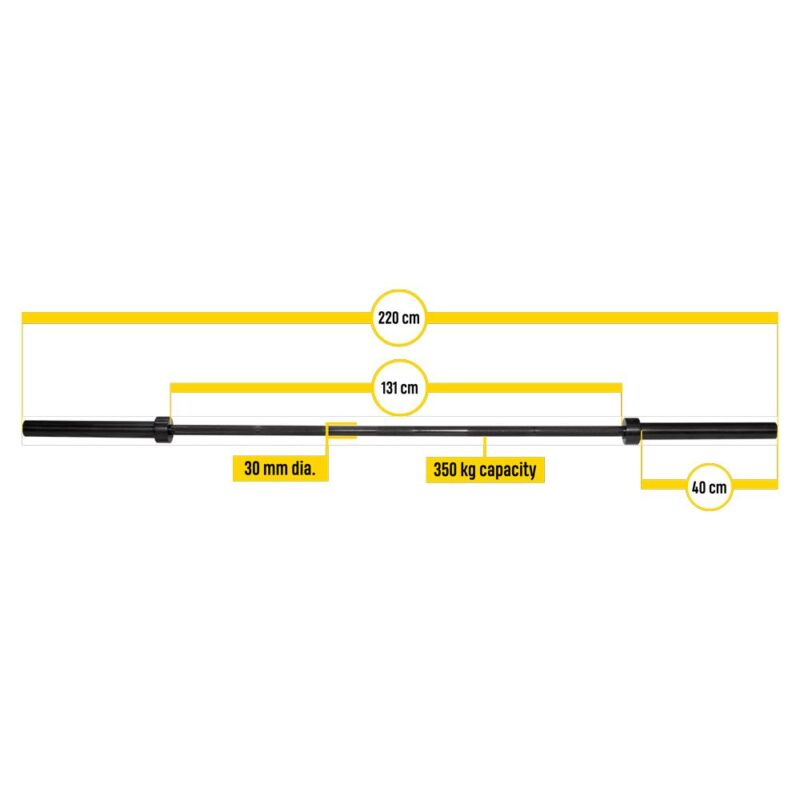 Barre Olympique de 220 cm - OLBAR220 – Image 4