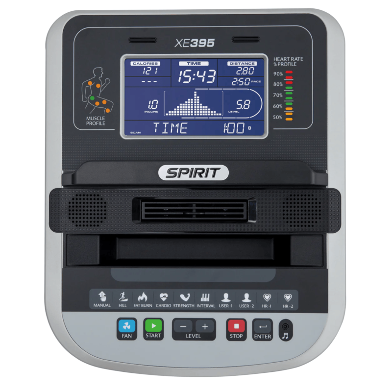 Spirit Fitness XE395 Vélo elliptique + Sangle Bluetooth – Image 4