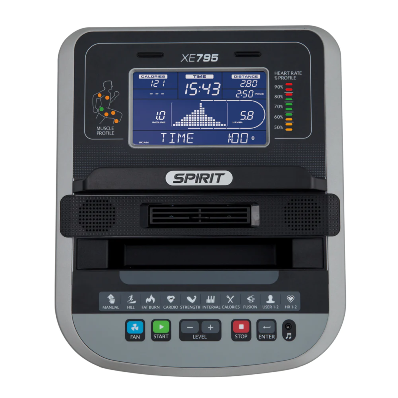 Spirit Fitness XE795 Vélo Elliptique + sangle cardio – Image 5