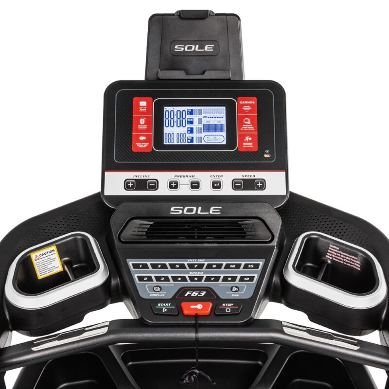 Tapis de course SOLE Fitness F63 console (4)