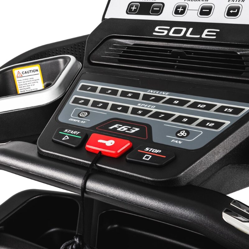 Tapis de course SOLE Fitness F63 console